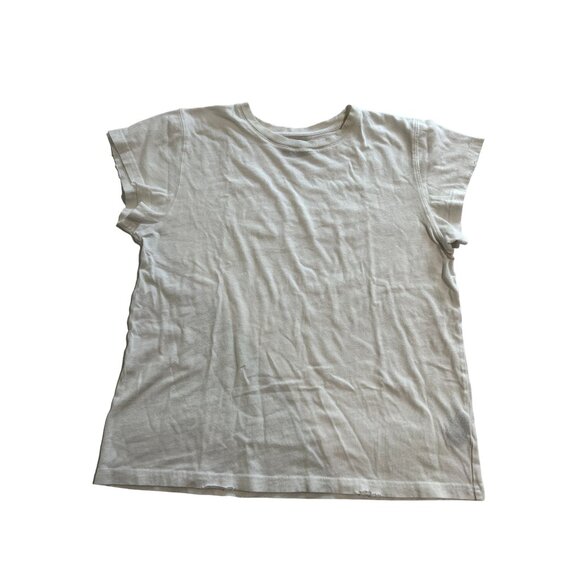 NWOT WSLY Cap Sleeve Tee in White - Picture 1 of 3